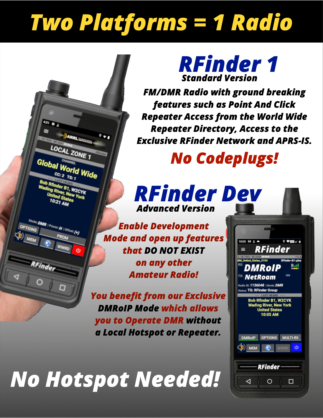 RFinder B1-Plus Radio - RFinder Android Radio